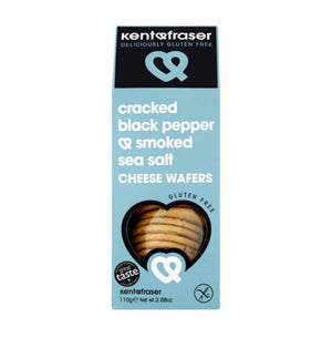 Kent & Fraser Black Pepper & Smoked Sea Salt Cheese Wafers 110g