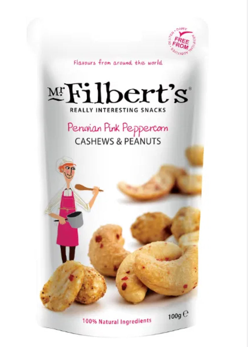 Mr Filbert Peruvian Pink peppercorn Cashews & Peanuts 100g