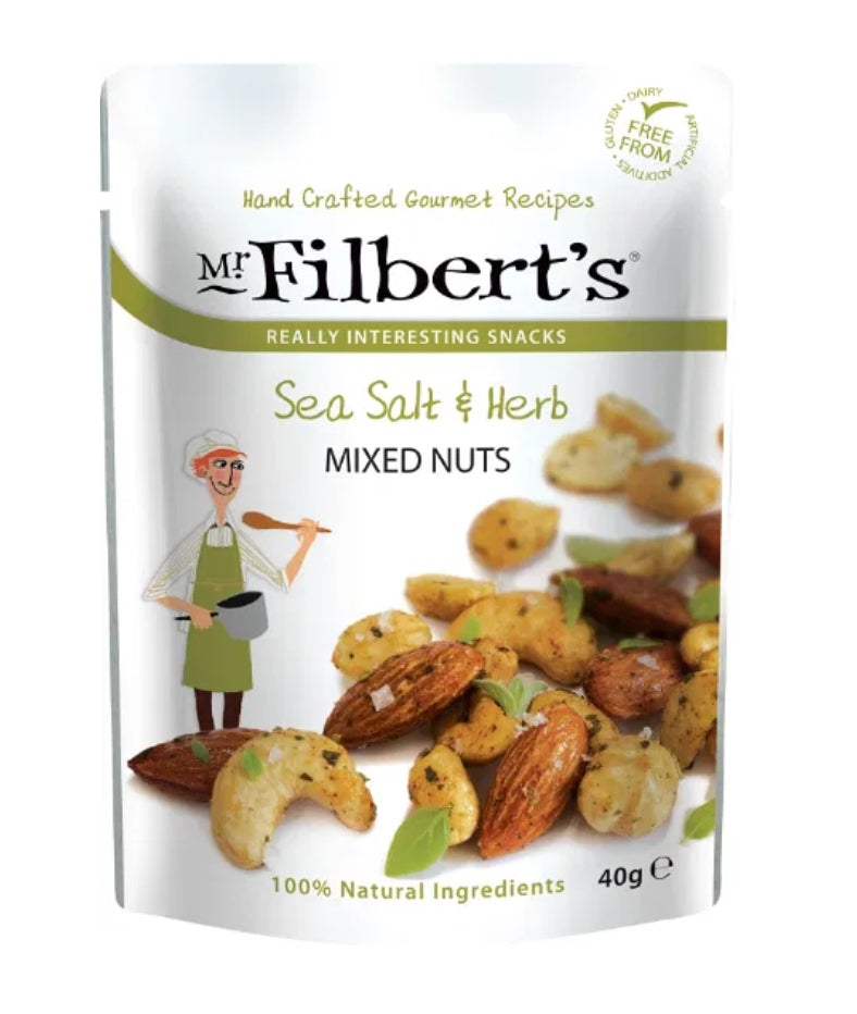 Mr Filbert's Sea Salt Herb Mixed Nuts 40g