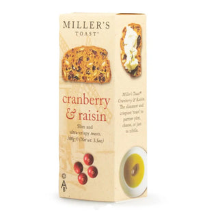 Miller's Cranberry & Raisin Toasts 100g