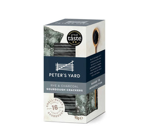 Peter’s Yard Charcoal & Rye Sourdough Crackers 90g