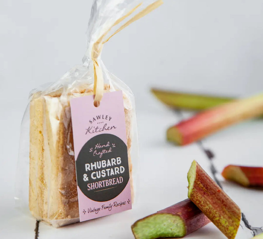 Sawley Kitchen Rhubarb & Custard Shortbread