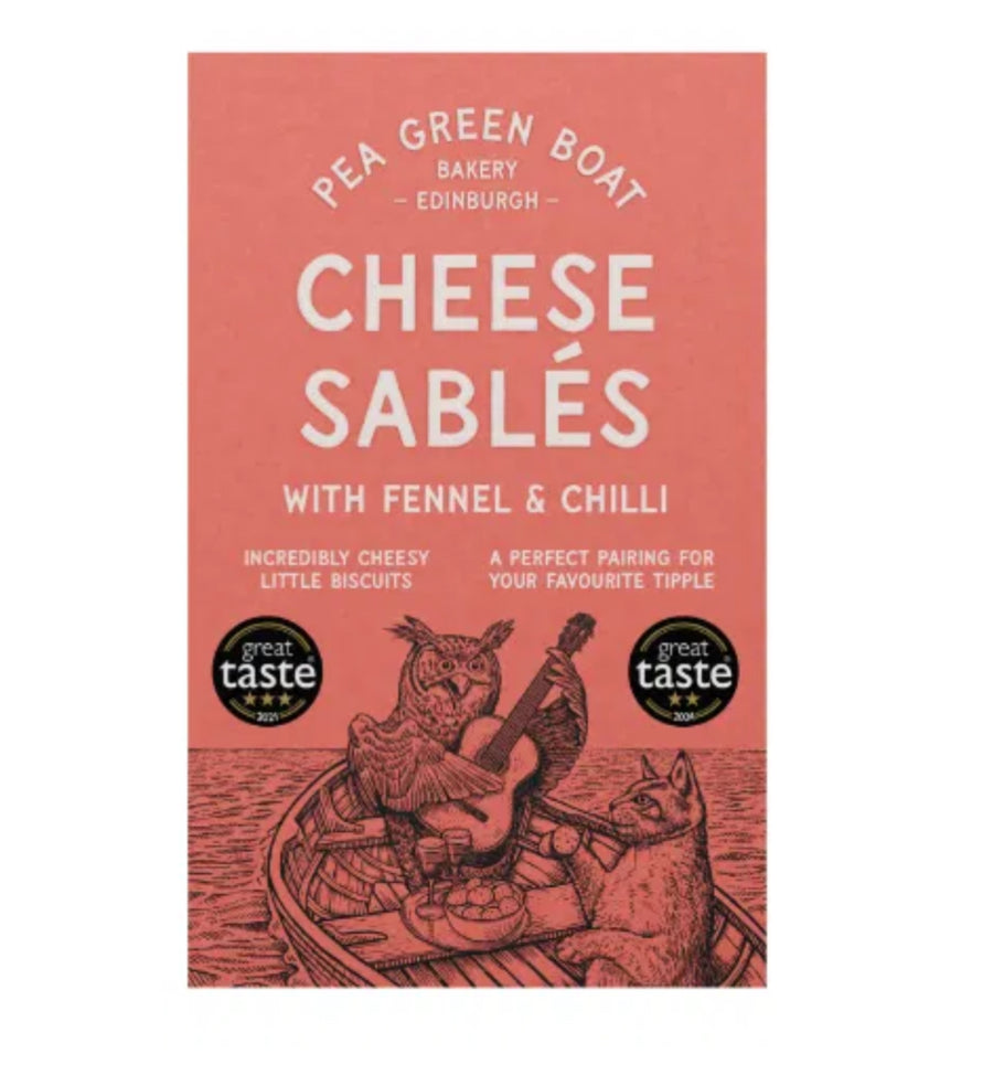 Pea Green Boat - Cheese Sablés (Fennel&Chilli) (80g)