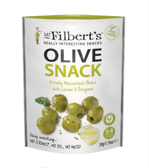 Mr Filbert's Green Olives with Lemon & Oregano 50g