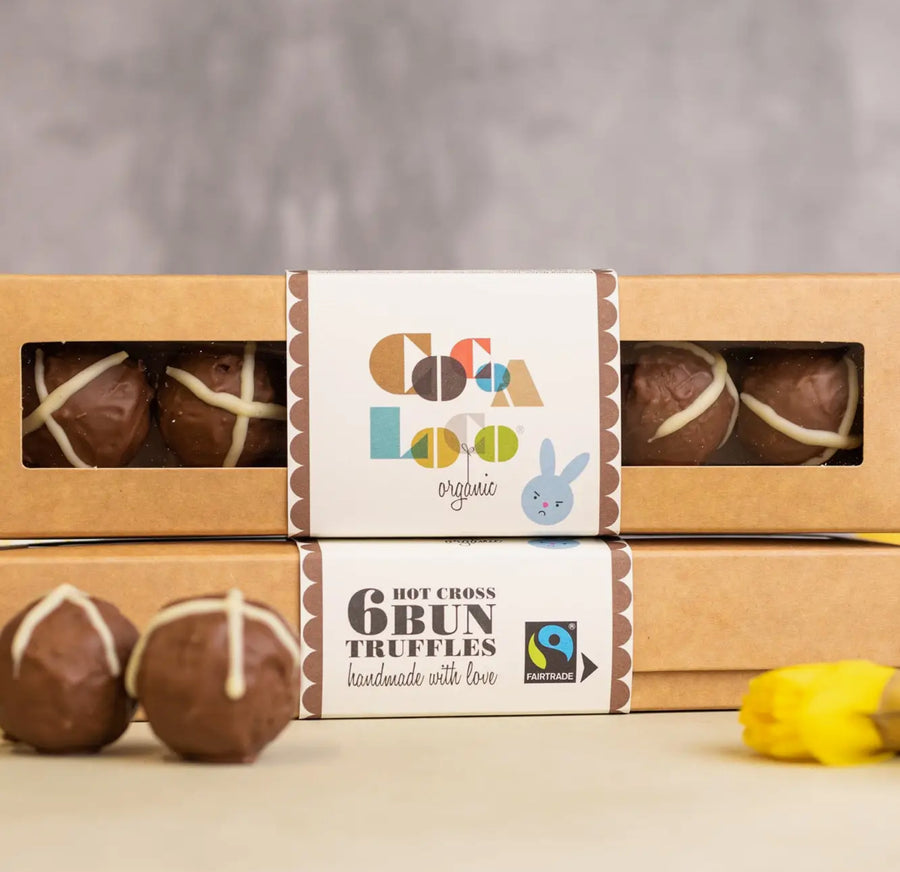 Cocoa Loco Hot Cross Bun Truffles 100g